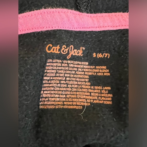 Girls’ Sweatshirt & Hoodie Bundle-Hanes Peace Sign/Cat & Jack Kindness(Size 7/8) - Picture 8 of 8